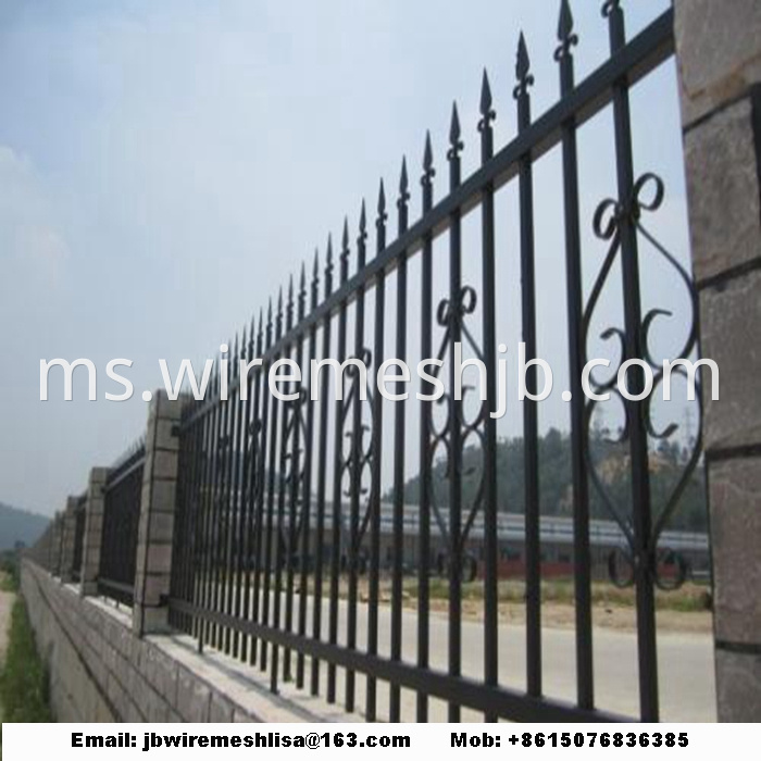 Powder Coated Zinc Steel Fence Panels